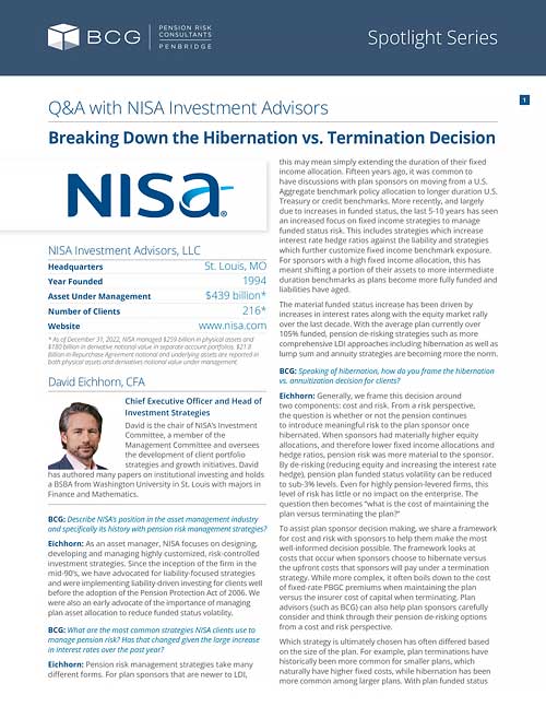 Q&A with NISA Investment Advisors