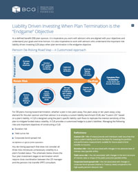 Liability Driven Investing When Plan Termination is the “Endgame” Objective