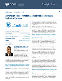 Q&A with Prudential: A Pension Risk Transfer Market Update with an Industry Pioneer